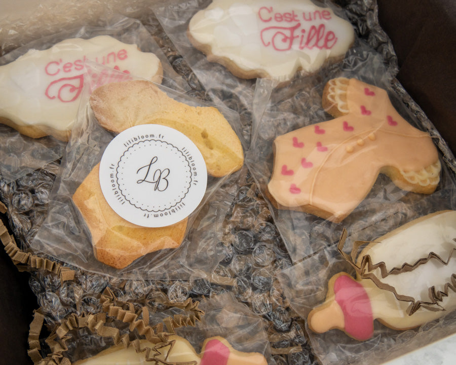 biscuits emballés dans une boîte prêts à partir