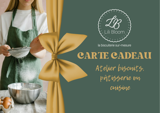 Carte-cadeau atelier biscuits ou pâtisserie