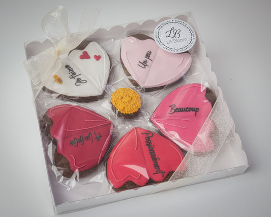 Coffret de 6 biscuits | Je t'aime